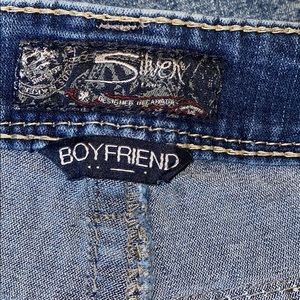 Gently worn Silver boyfriend jeans